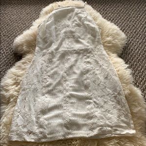 Topshop Eyelit Lace Mini Dress